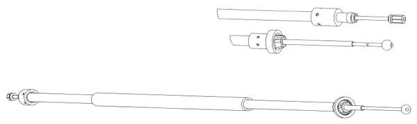 Cable Pull, parking brake (CT02148)
