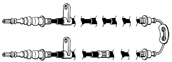 Cable Pull, parking brake (FA02165)