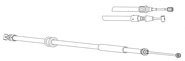 Cable Pull, parking brake (FA02269)