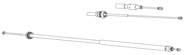 Cable Pull, parking brake (CT02167)