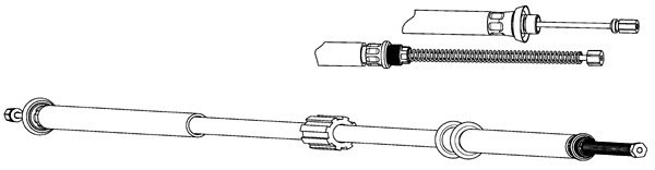 Cable Pull, parking brake (FA02179)