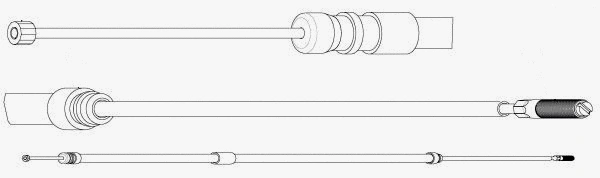 Cable Pull, parking brake (BW02130)