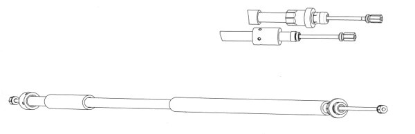 Cable Pull, parking brake (CT02186)