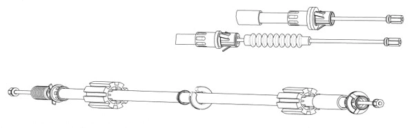 Cable Pull, parking brake (FO02192)