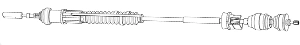 Cable Pull, clutch control (CT01155)