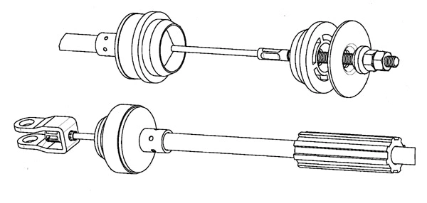 Cable Pull, clutch control (PU01119)