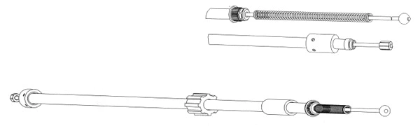 Cable Pull, parking brake (CT02143)