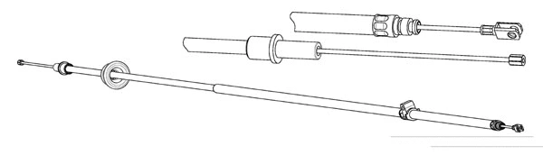 Cable Pull, parking brake (VO02144)