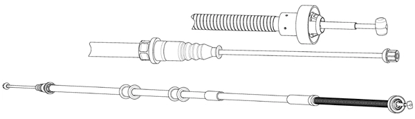 Cable Pull, parking brake (AR02146)