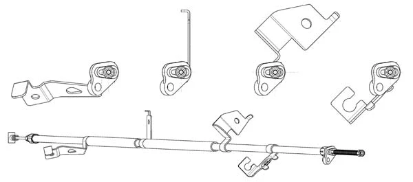 Cable Pull, parking brake (FA02286)