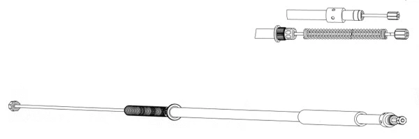 Cable Pull, parking brake (CT02174)