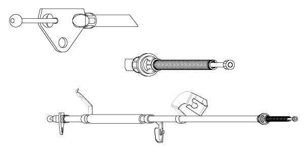 Cable Pull, parking brake (CT02207)