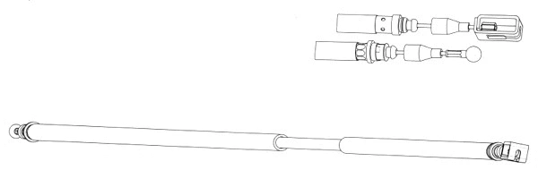 Cable Pull, parking brake (CT02178)