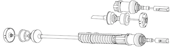 Cable Pull, clutch control (PU01164)