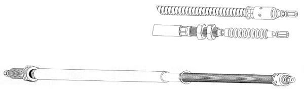 Cable Pull, parking brake (CT02146)