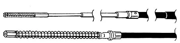 Cable Pull, parking brake (VW02153)