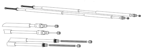 Cable Pull, parking brake (RT15110)