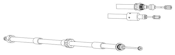 Cable Pull, parking brake (CT02158)