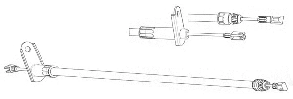 Cable Pull, parking brake (DM02166)