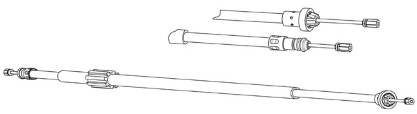 Cable Pull, parking brake (RT02277)