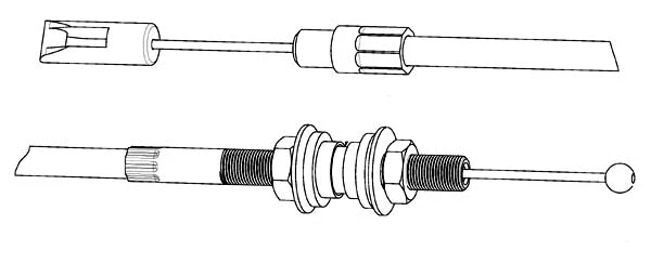 Cable Pull, clutch control (VW01132)