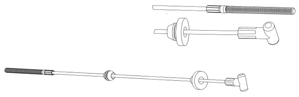 Cable Pull, parking brake (OP02218)