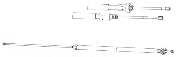Cable Pull, parking brake (PU02221)