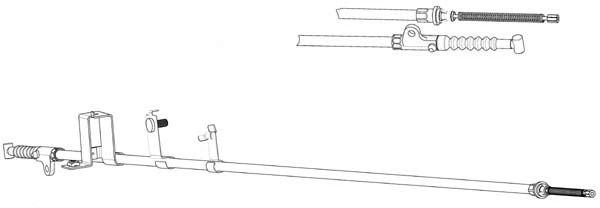 Cable Pull, parking brake (NI02147)