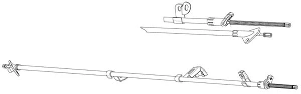 Cable Pull, parking brake (TO02210)