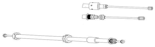 Cable Pull, parking brake (CT02134)