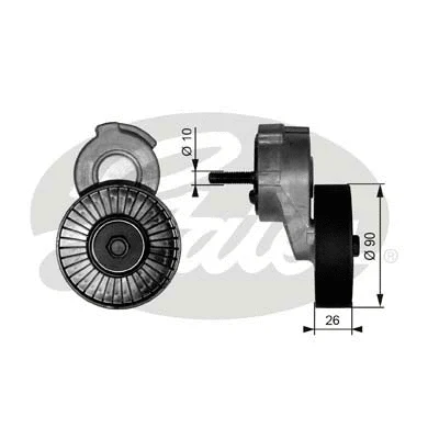 Belt Tensioner, V-ribbed belt (T38113)