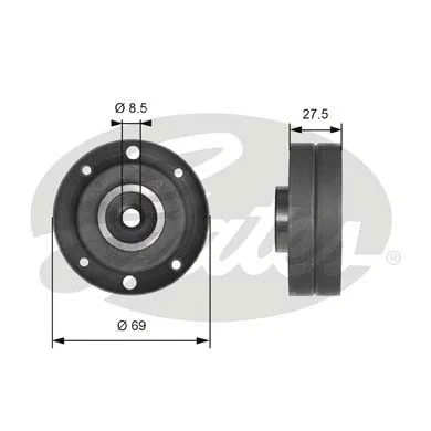 Deflection/Guide Pulley, timing belt (T41175)