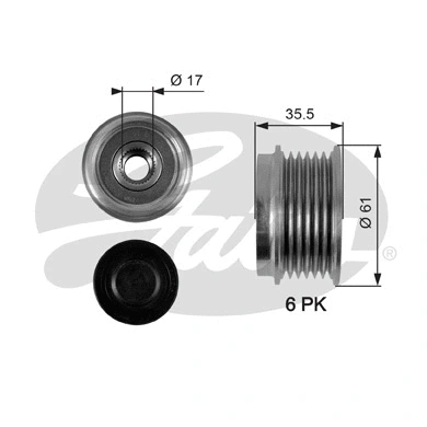 Alternator Freewheel Clutch (OAP7100)