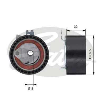 Tensioner Pulley, timing belt (T43064)