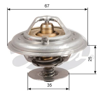 Thermostat, coolant (TH14380G1)