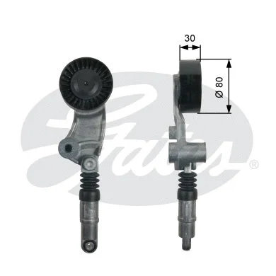 Belt Tensioner, V-ribbed belt (T39257)