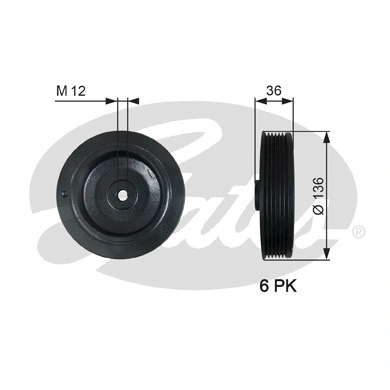 Belt Pulley, crankshaft (TVD1010)