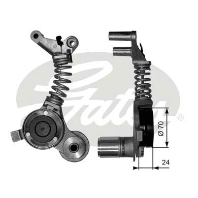 Belt Tensioner, V-ribbed belt (T38406)