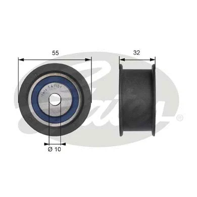 Deflection/Guide Pulley, timing belt (T41101)