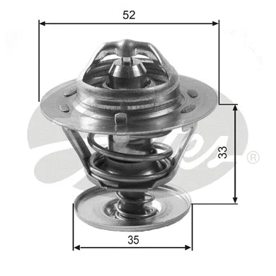 Thermostat, coolant (TH12588G1)