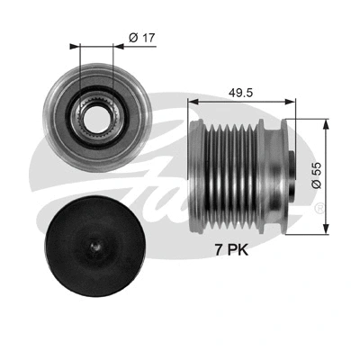 Alternator Freewheel Clutch (OAP7086)