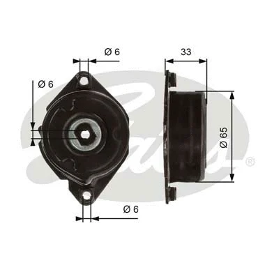 Belt Tensioner, V-ribbed belt (T39013)