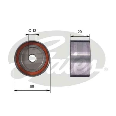 Deflection/Guide Pulley, timing belt (T42025)