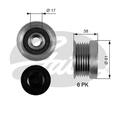 Alternator Freewheel Clutch (OAP7036)