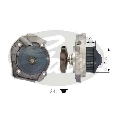 Water Pump, engine cooling (WP0029)