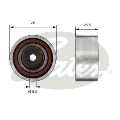 Deflection/Guide Pulley, timing belt (T42178)