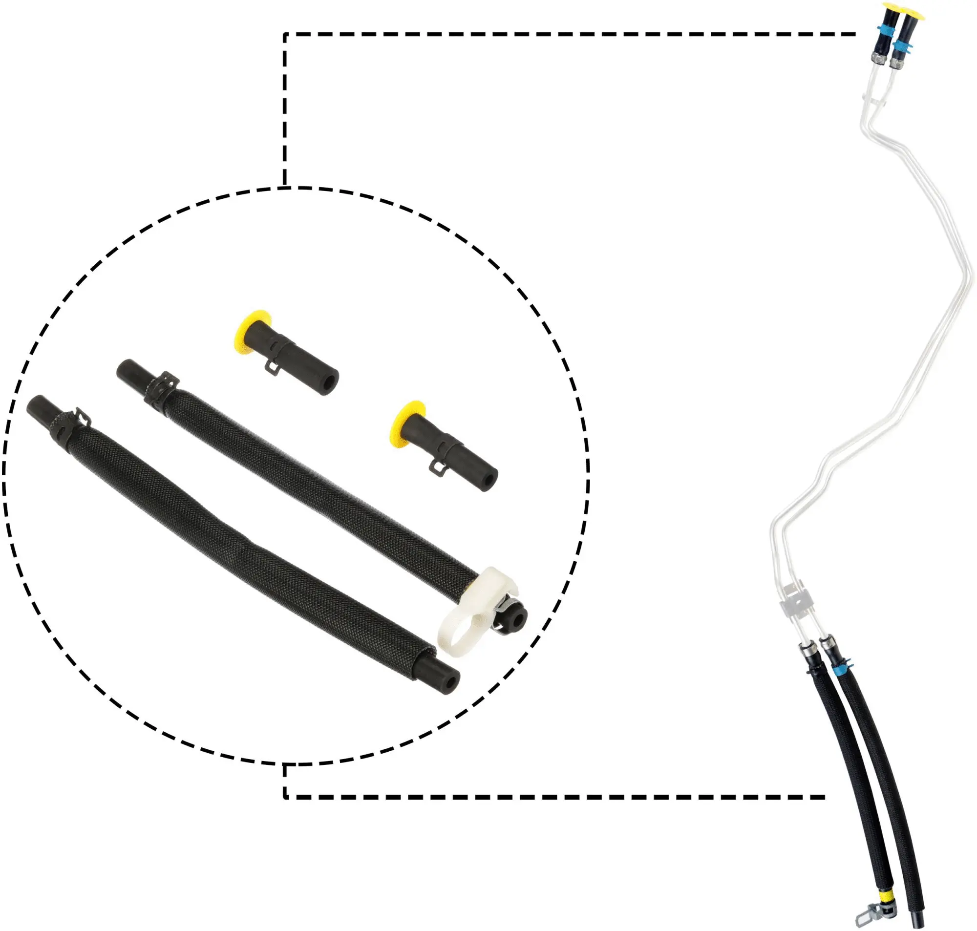 Hose Line, soot/particulate filter regeneration