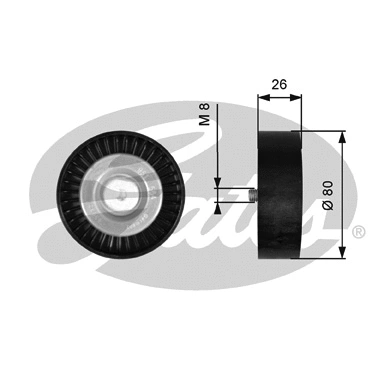 Deflection/Guide Pulley, V-ribbed belt (T36367)