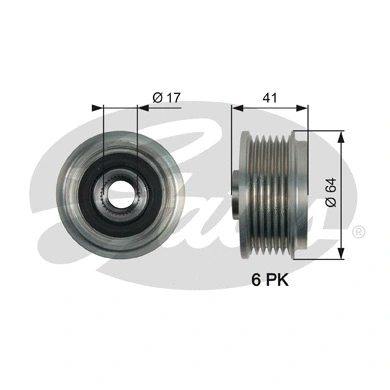 Alternator Freewheel Clutch (OAP7161)
