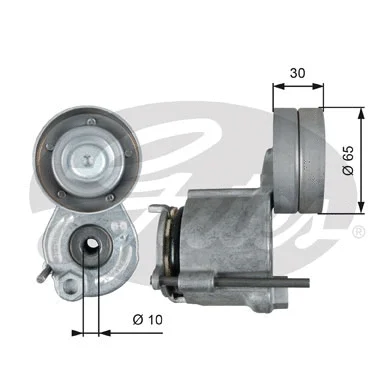 Belt Tensioner, V-ribbed belt (T39267)